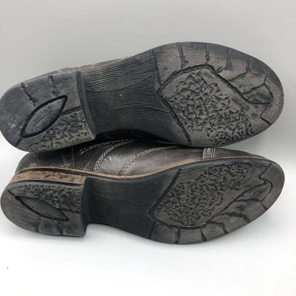 Earth Shoes Womens 9 Avani Banyan Loafers Shoes Gray Leather Slip On Flat Heel - Picture 6 of 9